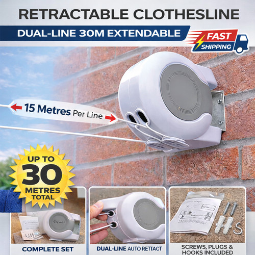 30m retractable washing - 30m, line