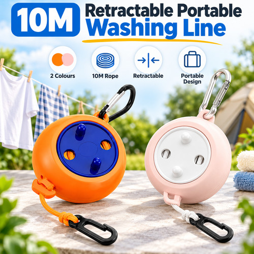 10m retractable washing line - washing,