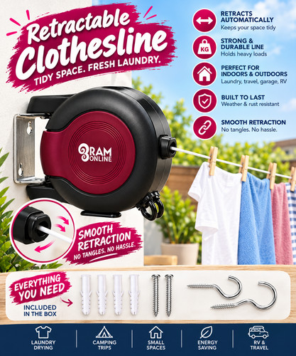 Ram metre retractable reel - ram,