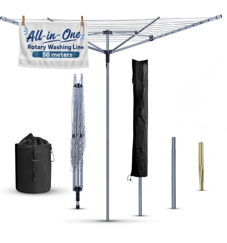 Heavy duty rotary washing line - heavy,