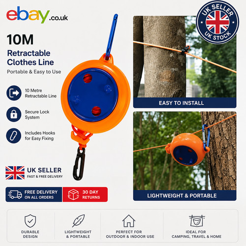 Travel camping washing line - camping,