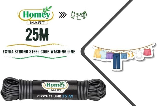 25m washing line with steel - with,
