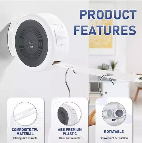 Retractable washing line wall - washing,