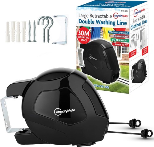 Washing line duo reels - duo, wall